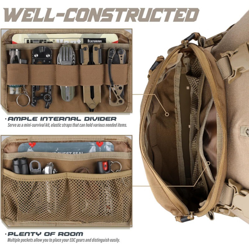 Strap Fishing Vest Tactical Ch - đánh giá và giá Edc Carry Backpack