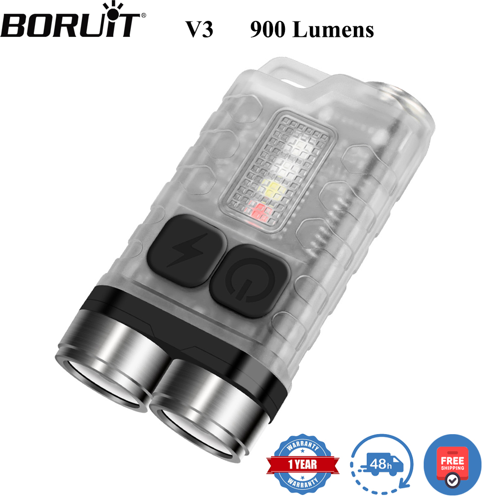 BORUiT V3 LED Móc Khóa Di Động - đánh giá và giá Keychain Flashlight