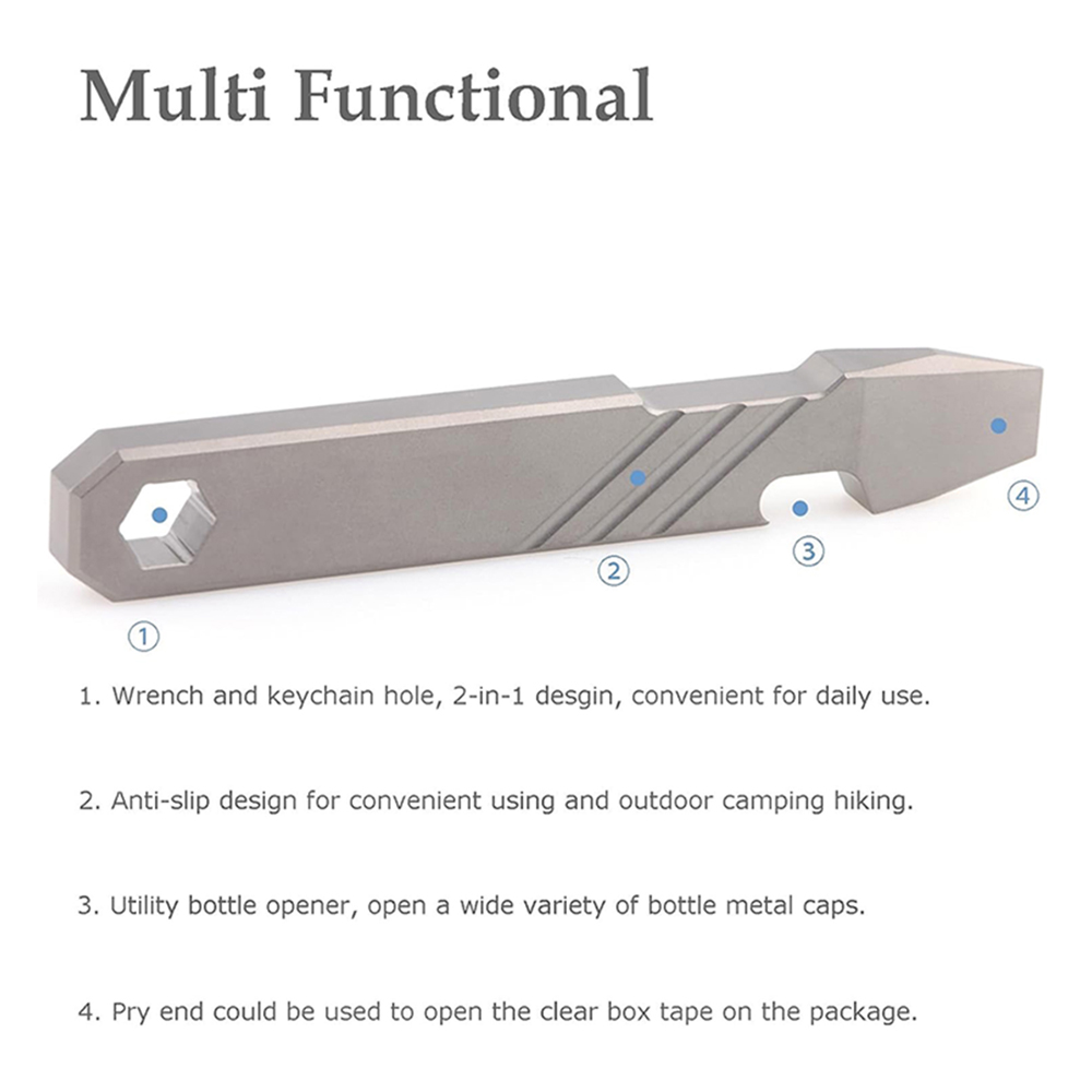Titanium EDC Pry Bar Tool – 4” - đánh giá và giá Micro Screwdriver Kit