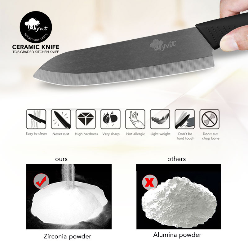 Ceramic Knives Kitchen Knives  - đánh giá và giá Pocket Knife Ceramic