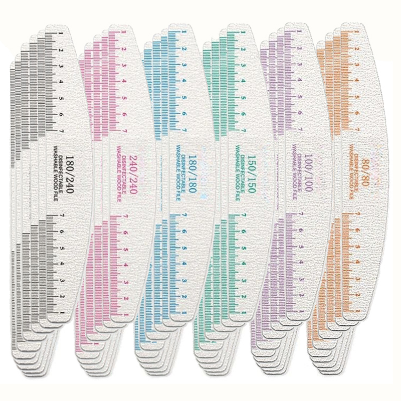 50/100pcs Rule Print Nail File - đánh giá và giá Nail File Titanium