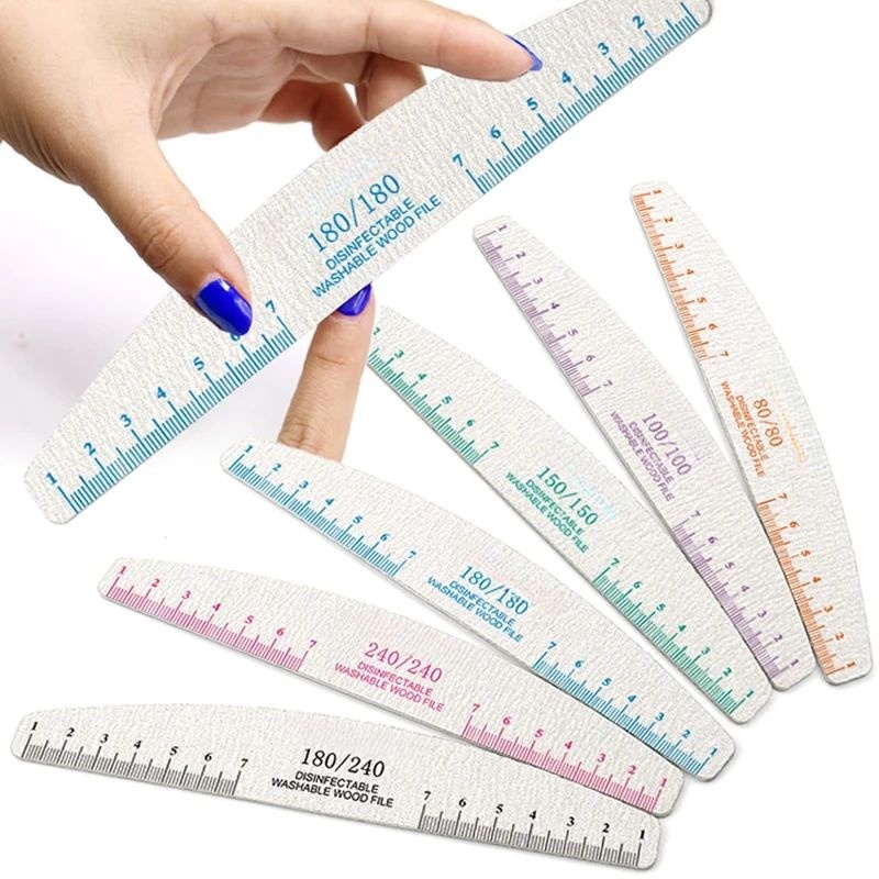 50/100pcs Rule Print Nail File - đánh giá và giá Nail File Titanium
