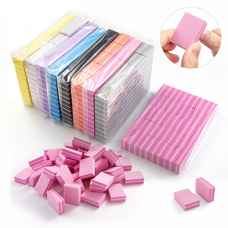 10/50pcs Mini Nails Art Buffer - đánh giá và giá Nail File Titanium
