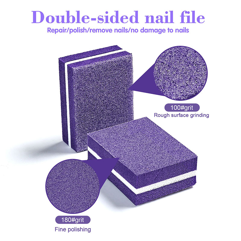 10/50pcs Mini Nails Art Buffer - đánh giá và giá Nail File Titanium