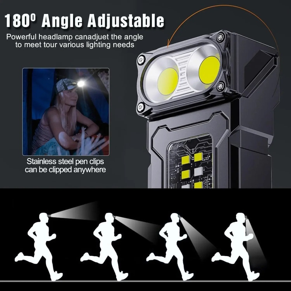180° Rotatable LED Flashlight  - đánh giá và giá Keychain Flashlight