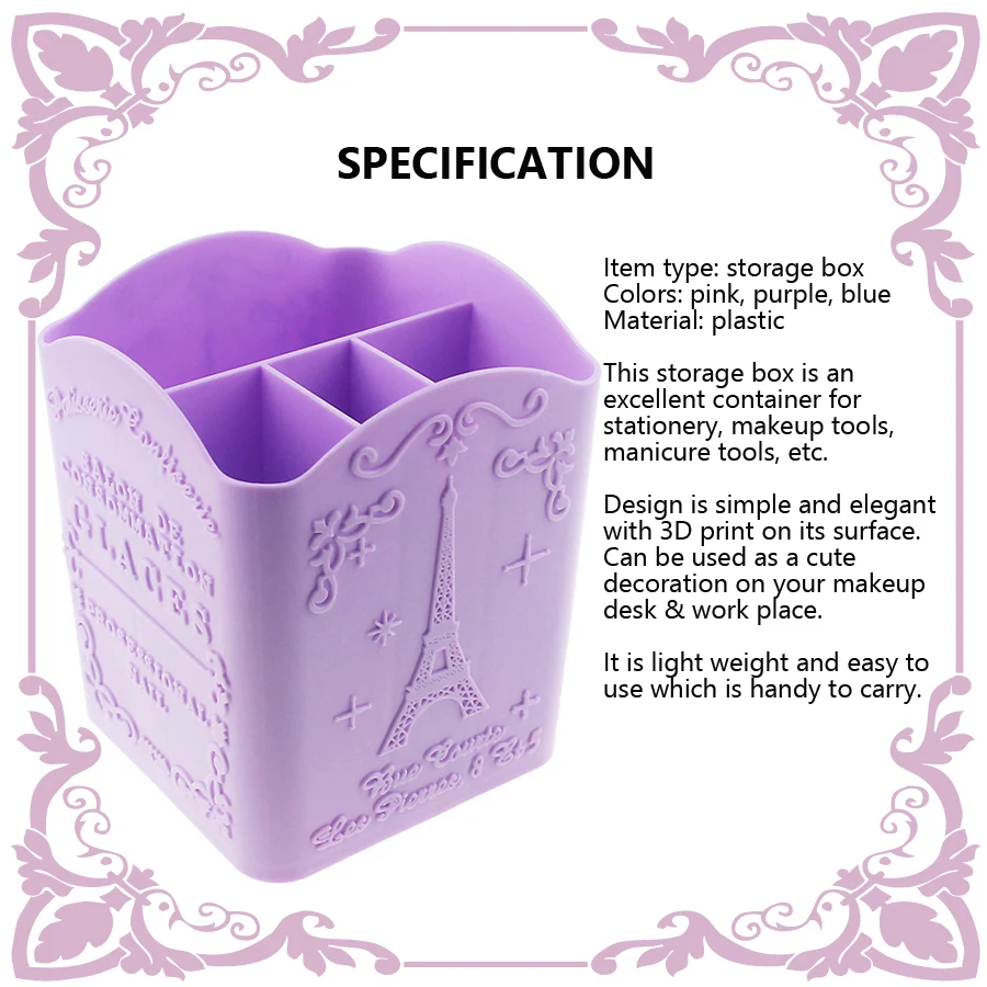 4-Compartment Nail Art Brush H - đánh giá và giá Nail File Titanium
