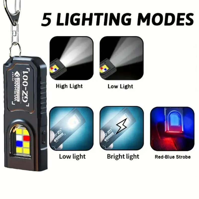 Powerful Mini COB LED Keychain - đánh giá và giá Keychain Flashlight