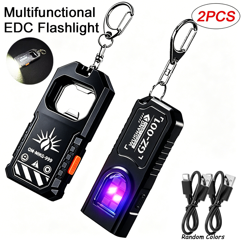 2Pcs Portable LED COB Keychain - đánh giá và giá Keychain Flashlight