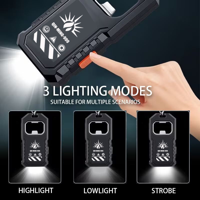 2Pcs Portable LED COB Keychain - đánh giá và giá Keychain Flashlight