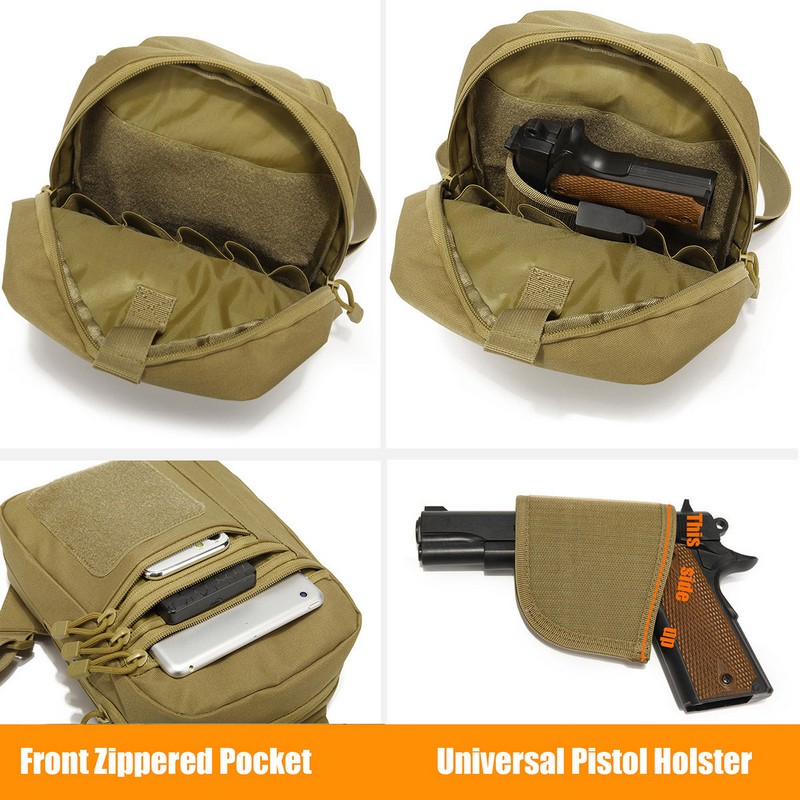 New Tactical Chest Bag Pistol  - đánh giá và giá Edc Carry Backpack