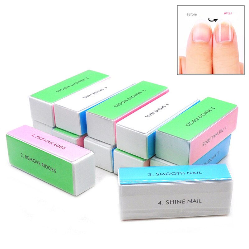 5pcs  Colorful Buffing Block 4 - đánh giá và giá Nail File Titanium