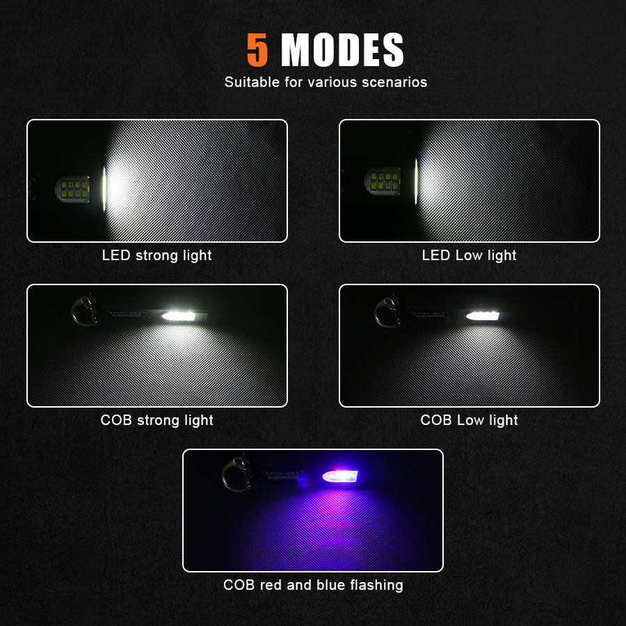Multifunctional Mini COB LED K - đánh giá và giá Keychain Flashlight