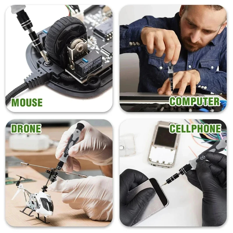 Portable 115in1 Magnetic Screw - đánh giá và giá Micro Screwdriver Kit