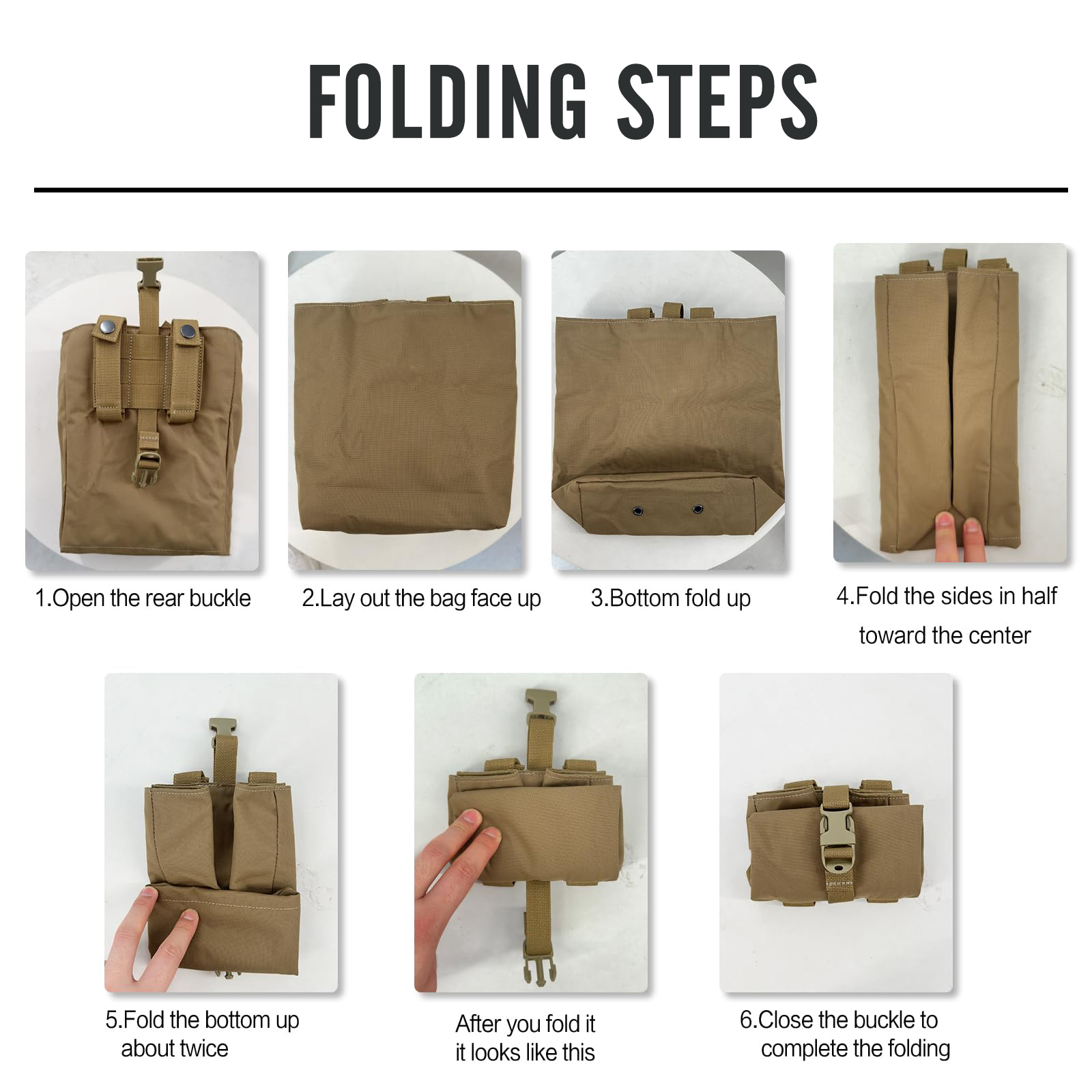 New Molle Folding Dump Drop Ma - đánh giá và giá Edc Carry Items