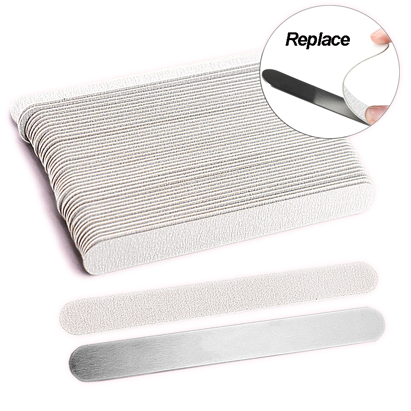 50Pcs/100Pcs Grey Removalble P - đánh giá và giá Nail File Titanium