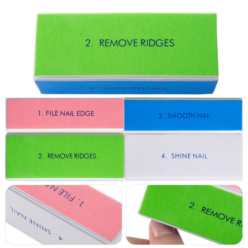 5/10pcs Nail Buffer Block 4 St - đánh giá và giá Nail File Titanium