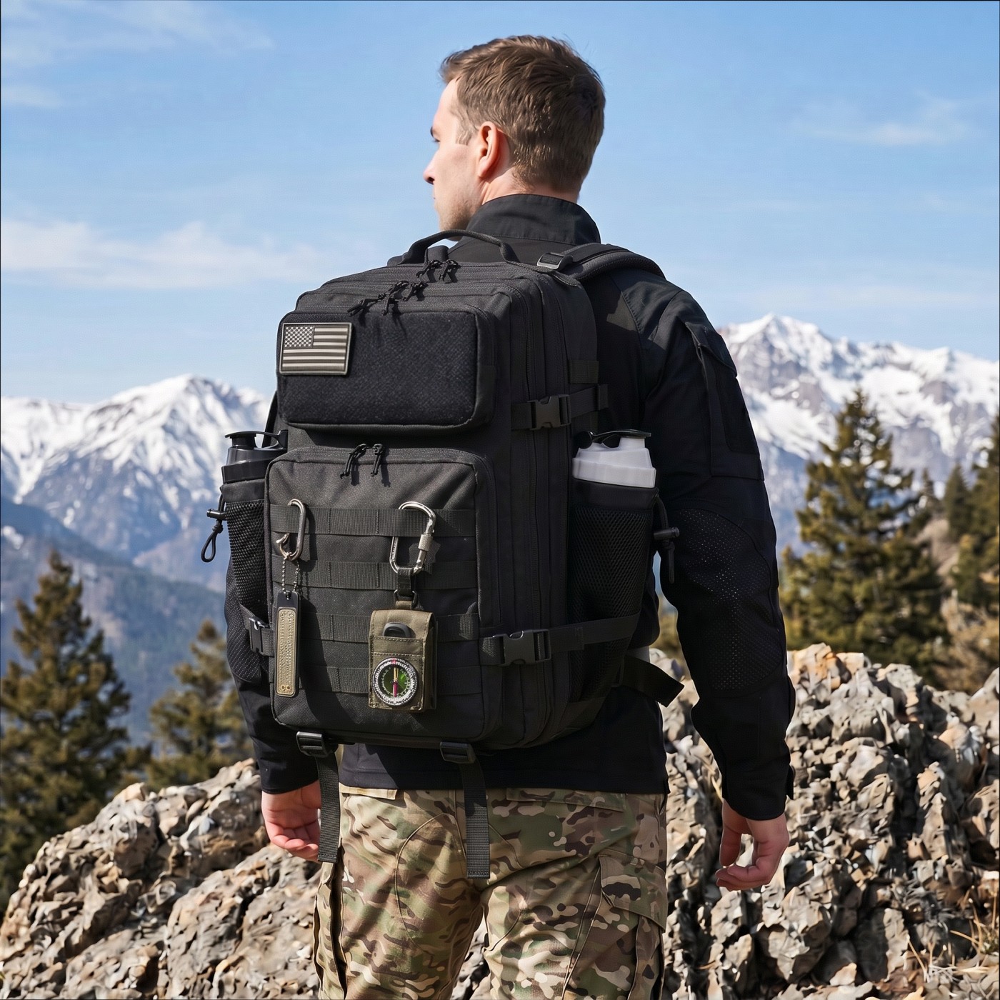 45L Large Capacity Tactical Fi - đánh giá và giá Edc Carry Backpack